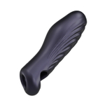 Сливовая силиконовая насадка на пенис с подхватом Manwan Ryzer (Цвет: сливовый)