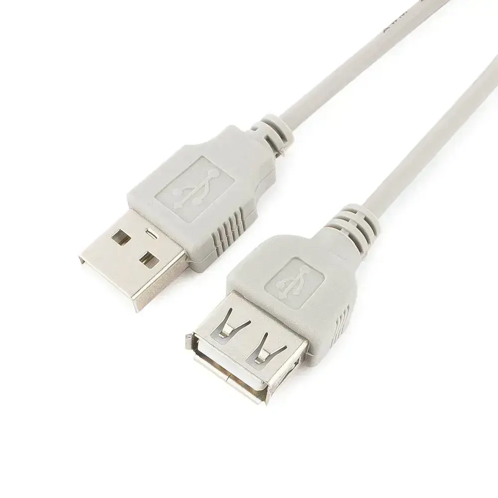 Cablexpert Удлинитель кабеля USB 2.0 Type-A/USB 2.0 Type-A, 3 м, серый