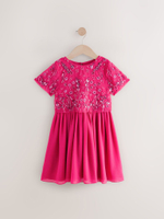 Платье для девочки Next E47-976, Фуксия