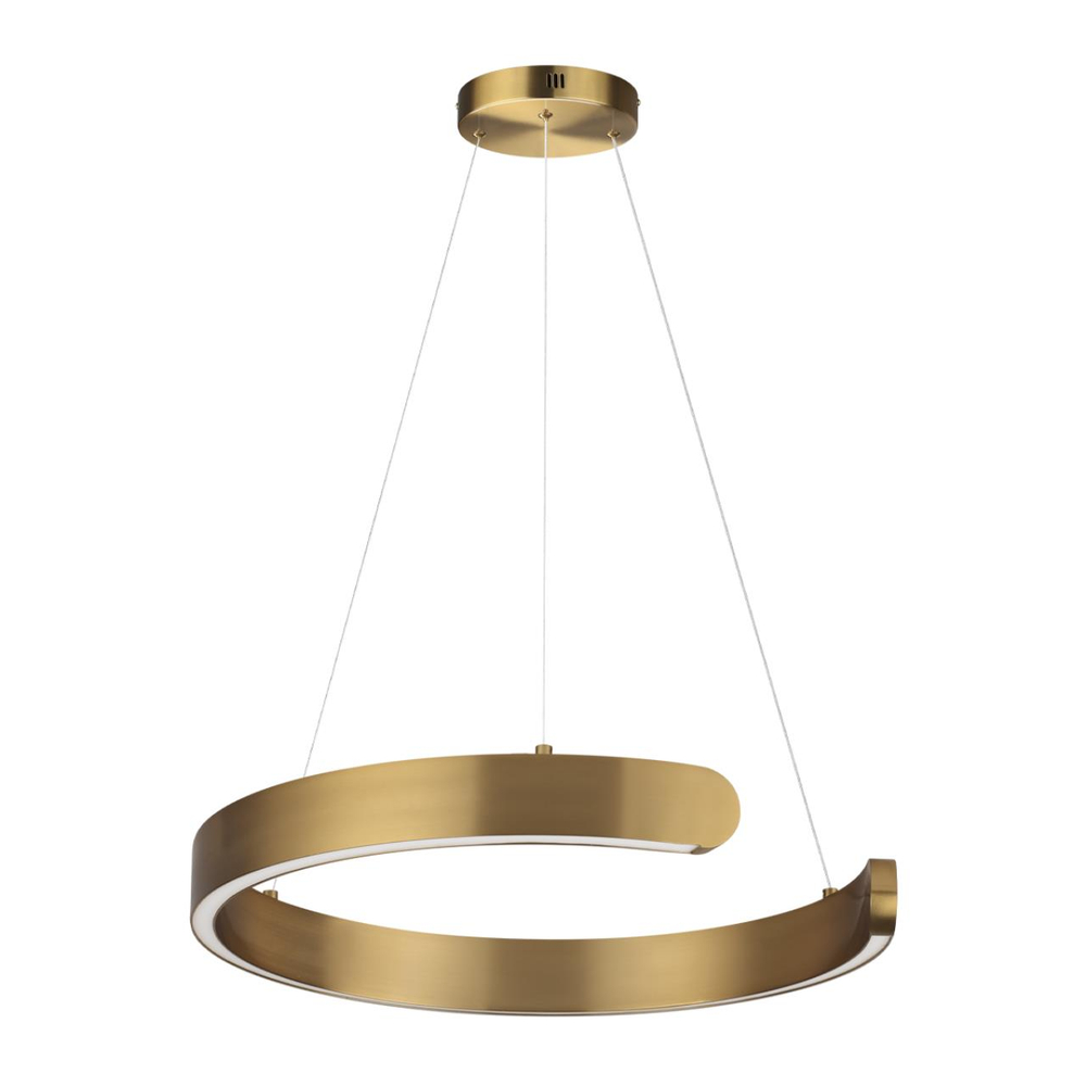 6535/28L LEDIO LN26 266 латунь Светильник подвесной LED 28W  3000/4000/6000К 220V INDIE