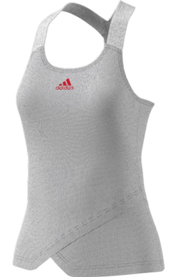 Женский топ теннисный Adidas Y-Tank Primeblue W - серый
