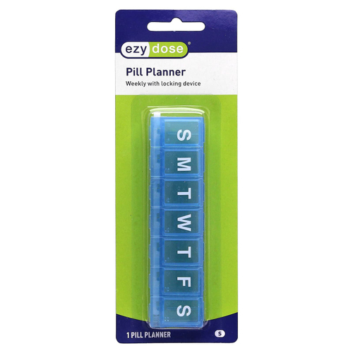 Ezy Dose, еженедельный органайзер для таблеток с замком, маленькие, 1 шт.