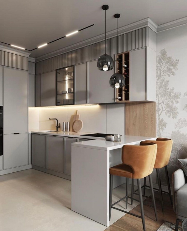 Примеры современных дизайнов кухонь из интернета