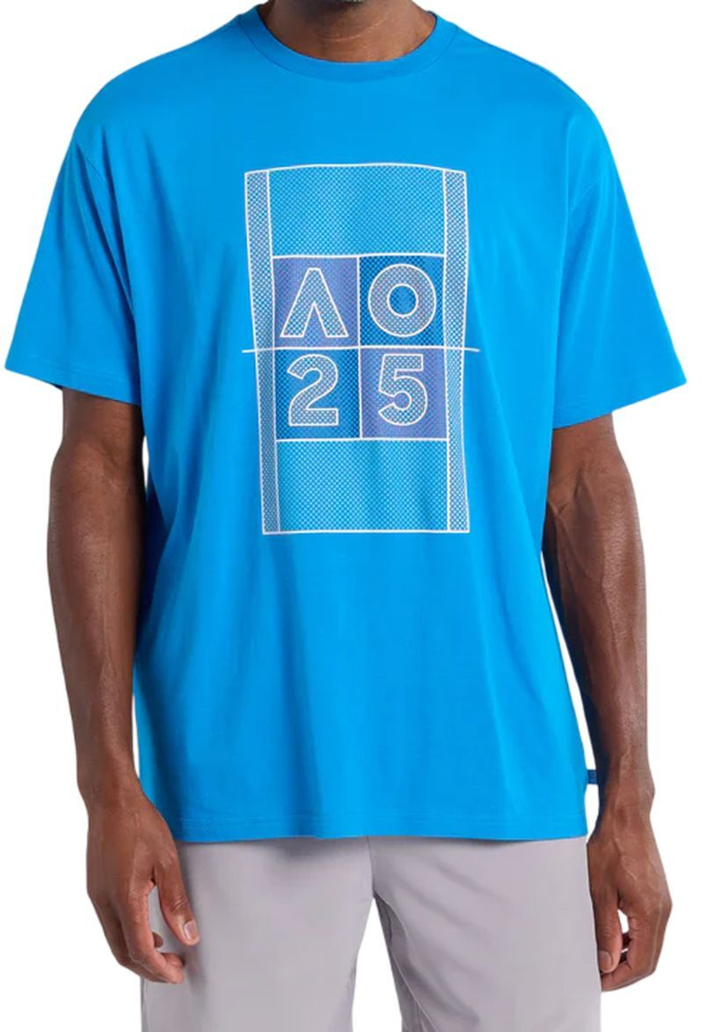 Мужская теннисная футболка Australian Open Dated Court - небесный