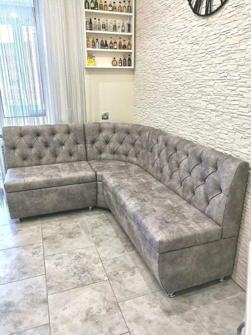 Диван угловой Карета (серый)