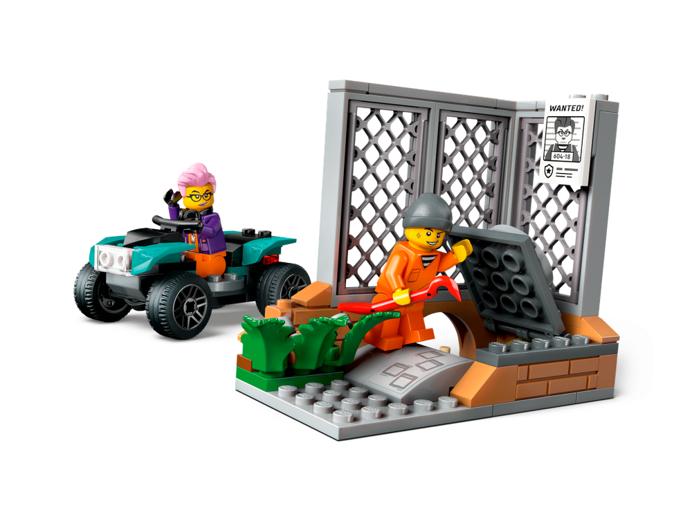 LEGO City 60418 «Полицейский грузовик криминальной лаборатории» — расследования и аресты