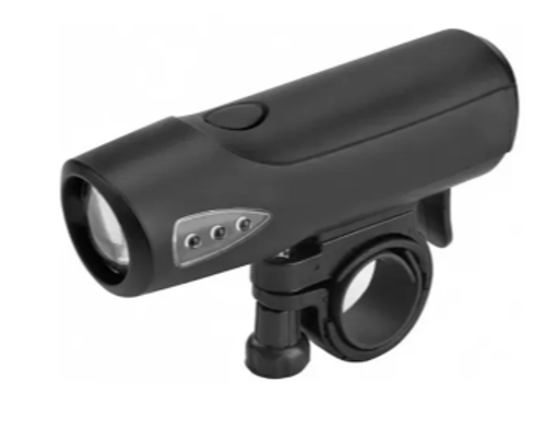 Фонарь передний (ручной) JY-224 1 суперяркий светодиод 3 режима чёрный