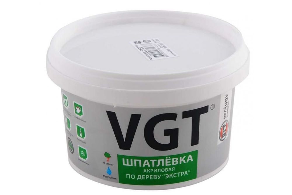 Шпатлевка по дереву бел. 0,3 кг &quot;ЭКСТРА&quot; ВГТ