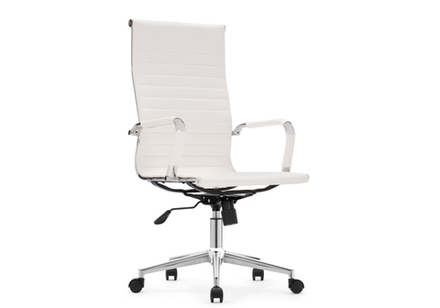 Компьютерное кресло Reus pu white / chrome