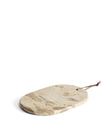 Сервировочная доска Orlina из бежевого мрамора 30 x 20 см