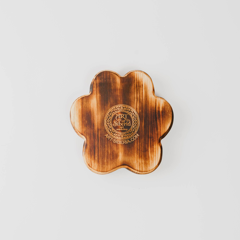 Деревянная менажница "Лапа" из кедра