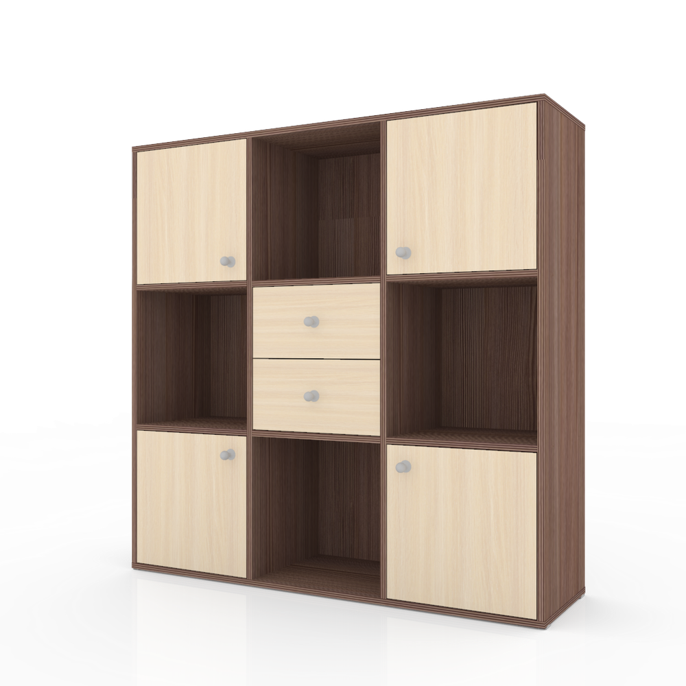 Стеллаж КарИВи Джери Бодего Темный  Дуб Молочный