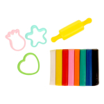 Тесто для лепки на блистере 3 формочек + скалка, C-42207