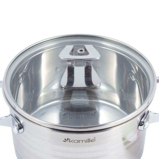 Набор кастрюль 4 предмета 1,7 л; 2,4 л. Kamille KM 5860 из нержавеющей стали