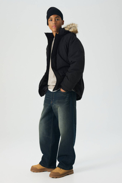 H&M Утеплённая парка, черный