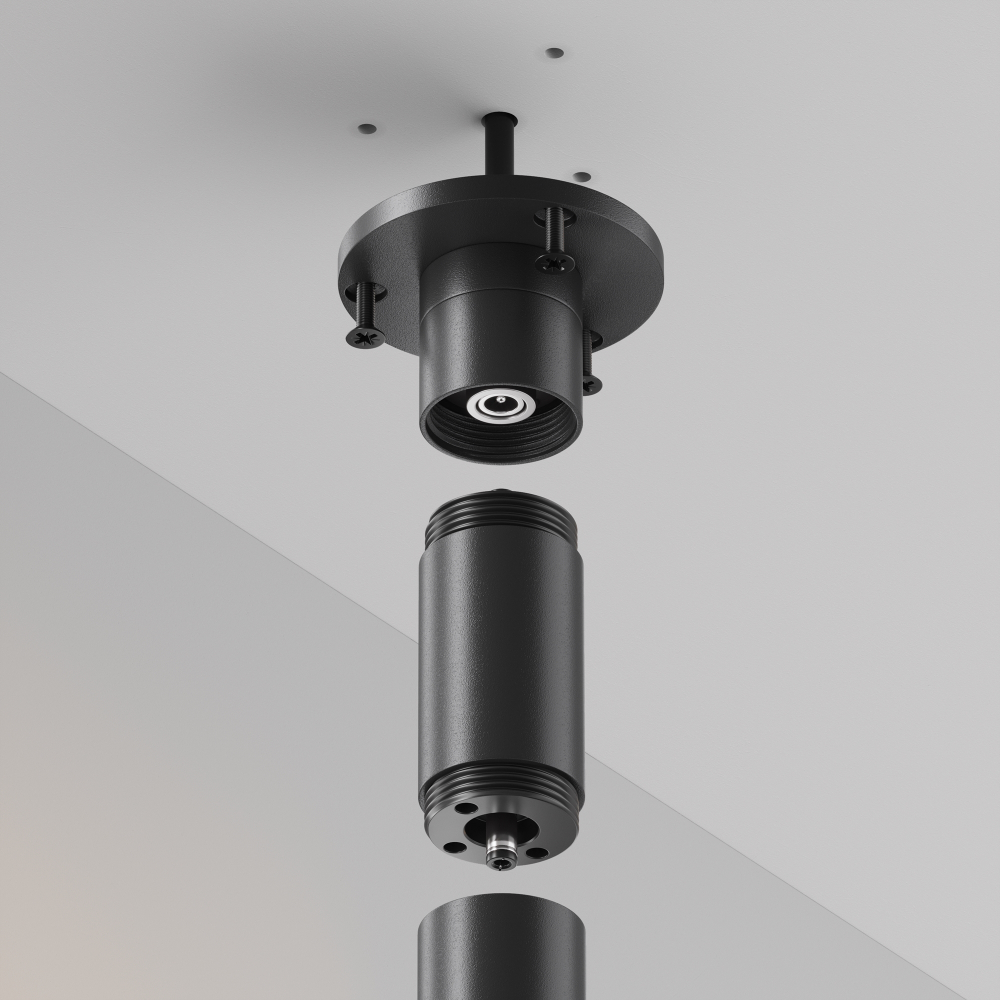 Основание для накладного монтажа системы с внутренней резьбой с вводом питания Maytoni SHELF CA023BI-P-B