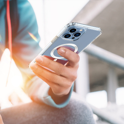 Усиленный прозрачный чехол с поддержкой MagSafe от Dux Ducis для iPhone 14 Pro Max, серия Clin Mag Series Case