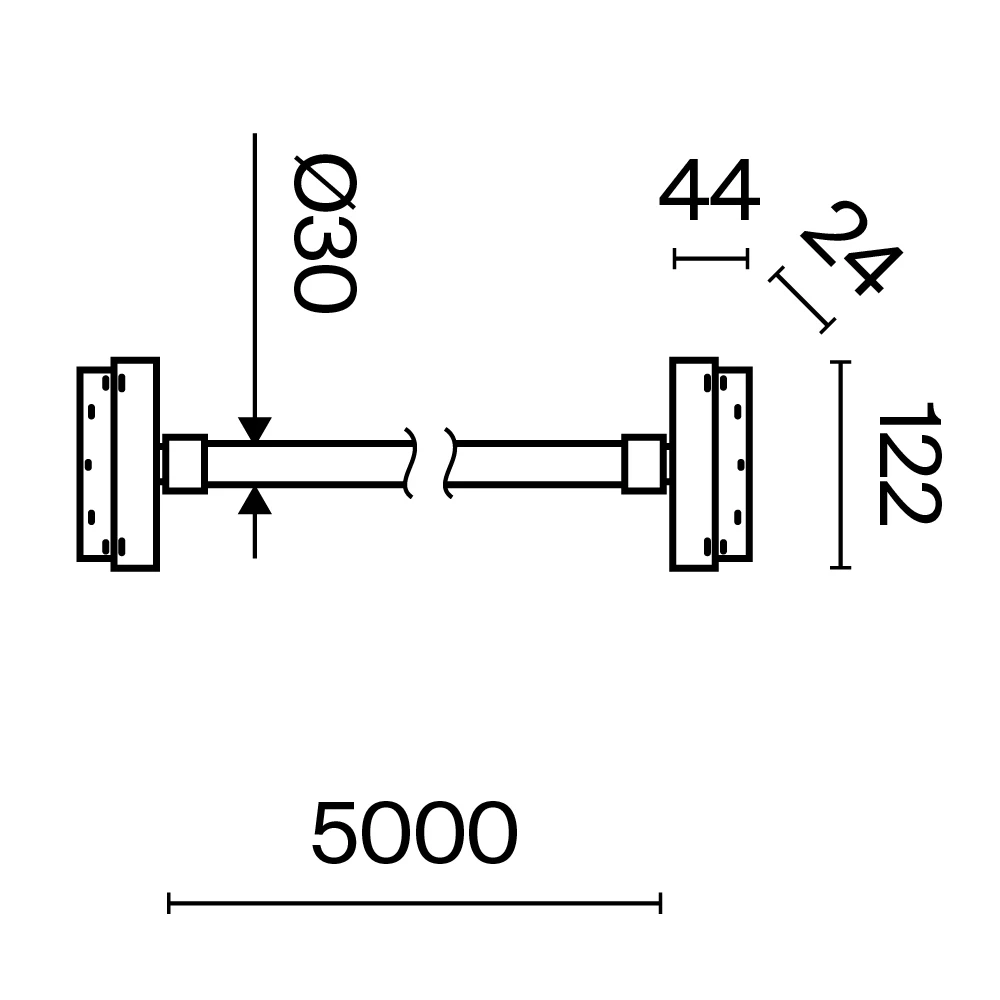 Магнитный трековый подвесной светильник Maytoni TAU TR101-2-100W3K-B