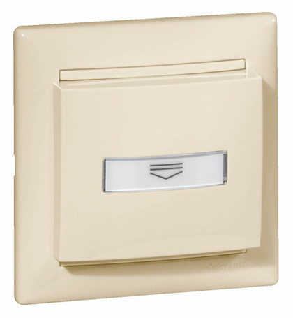 Выключатель карточный с подсветкой без задержки выключения 10А 250В - слоновая кость Valena Classic LEGRAND