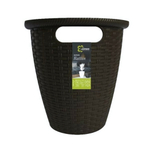 Кашпо напольное Rattan D 470мм/50 л с внутренним горшком 27 л горький шоколад