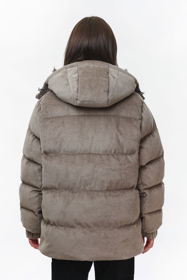 Пуховик Velvet светло-коричневый - фото 5