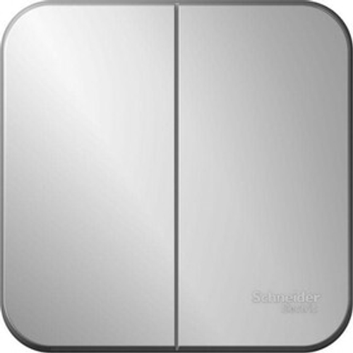 Выключатель 2-кл. ОП Blanca 10А IP20 250В с изолир. пластиной алюм.