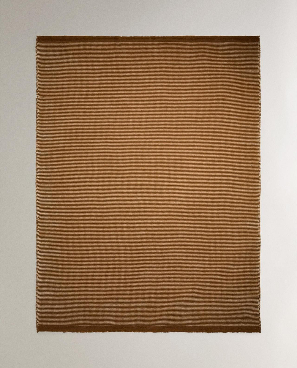 Zara Home - Синель в полоску одеяло, горчичный, 140x190 см