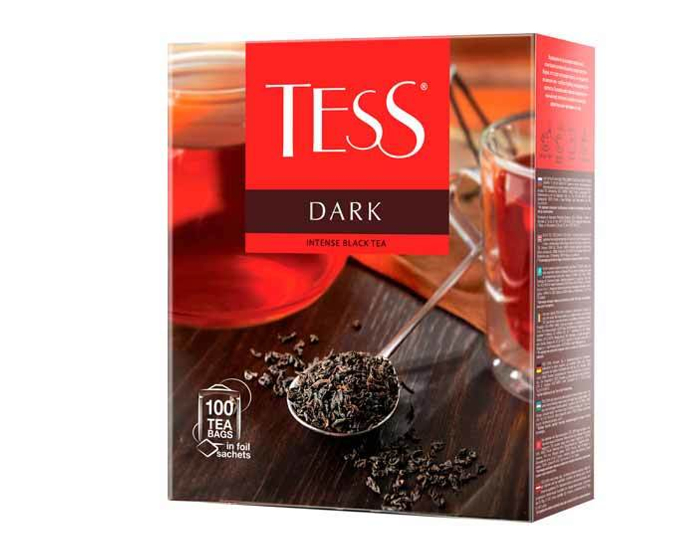 Чай черный в пакетиках Tess Dark 100 пак/уп, 2 г
