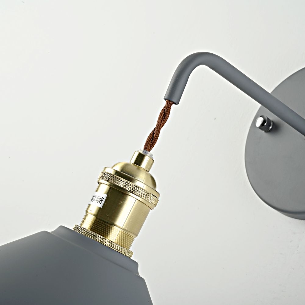 Бра С Подвесным Плафоном Braid Wall Gray By Imperiumloft