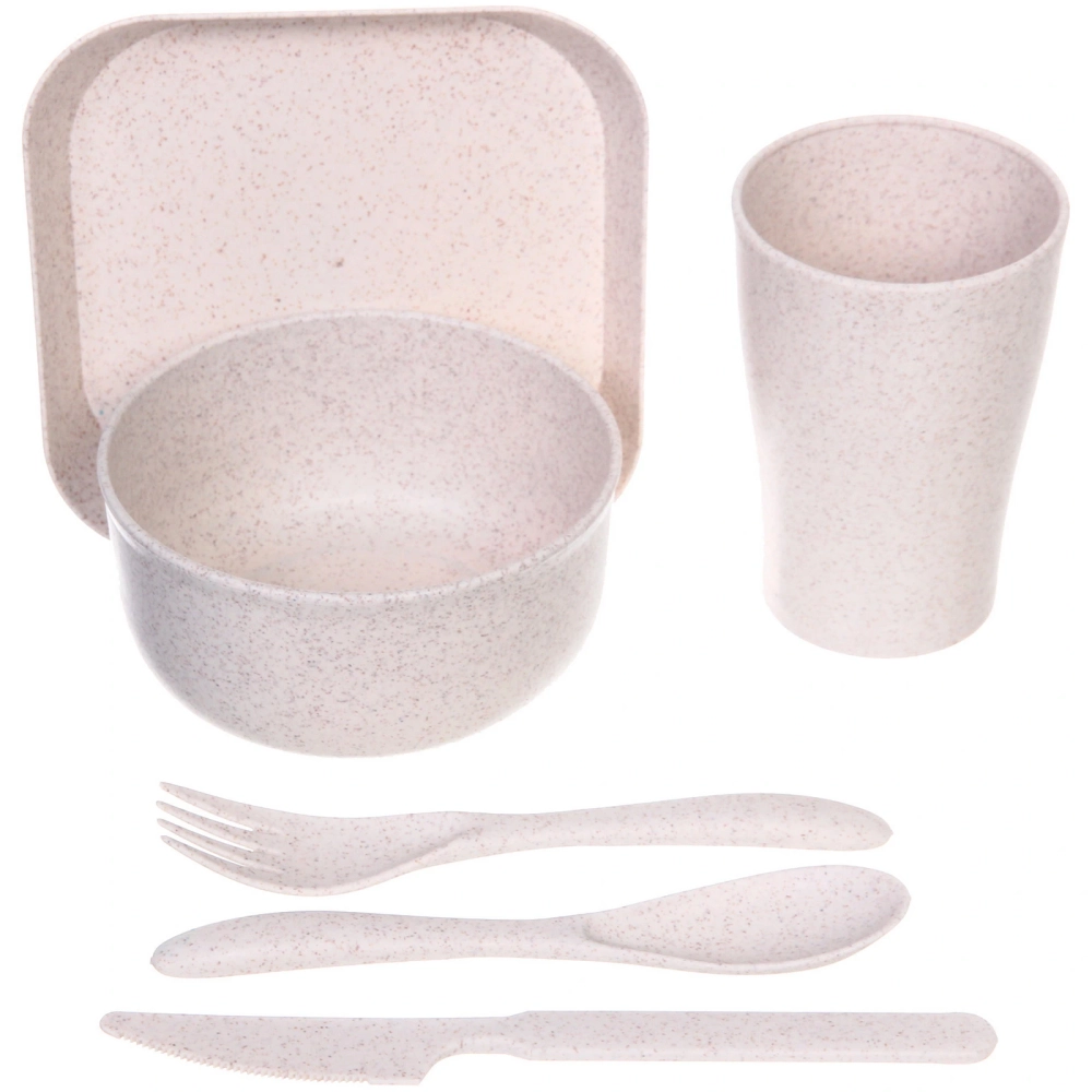 Набор для пикника «ЭкоЛайф»25предм (4тарелки, 4салатника, 4стакана,4 ложки,4 вилки,4ножа, подставка)