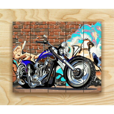 Рисование по номерам по дереву «Flamingo» 40*50см «Байк» FLA044