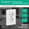 Розетка 2-м СП AtlasDesign 16А IP20 без заземл. в сборе бел. SE ATN000120