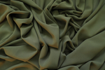 Креп плательный "Кубик" болотно-зеленый