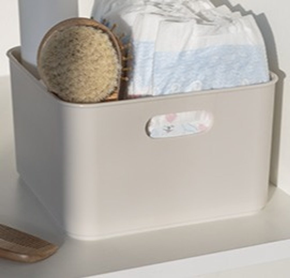 Корзина Agraba, 3,9 л, 19,9 х 19,9 х 12,1 см, цвет платина, пластик