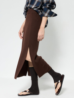 Юбка из мериноса с разрезами