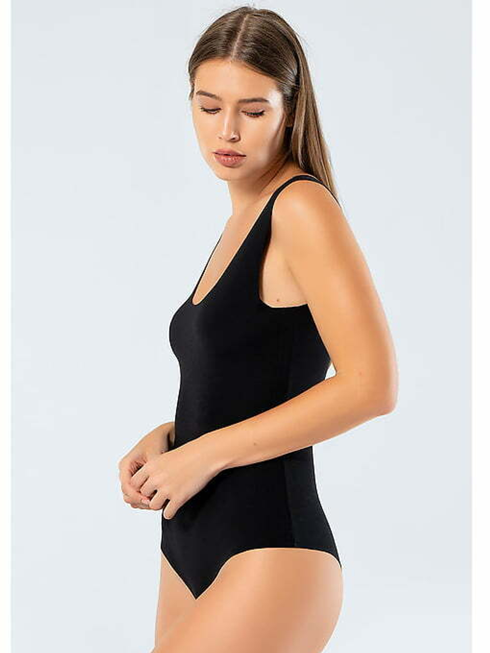 Боди женское черный