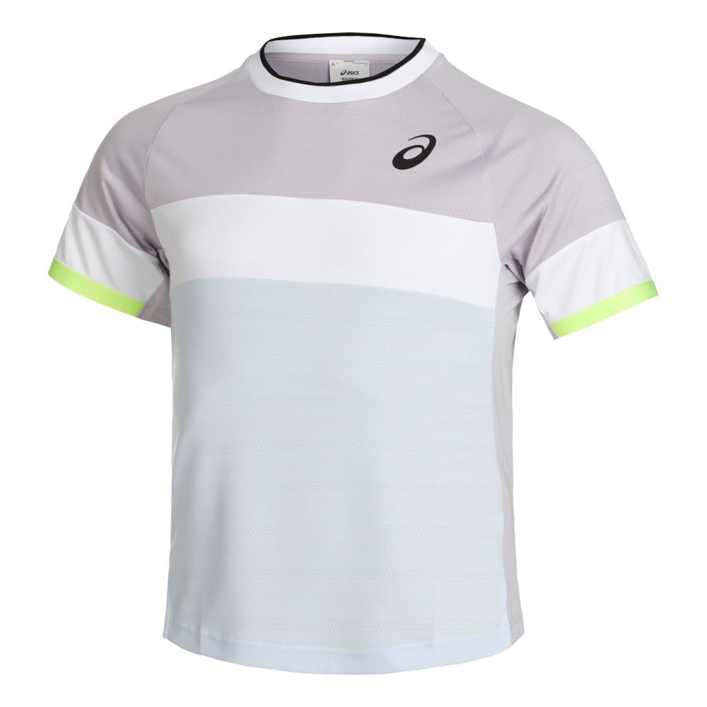 Мужское теннисное поло ASICS Match Top Tee T-Shirt Men - Light Blue, White