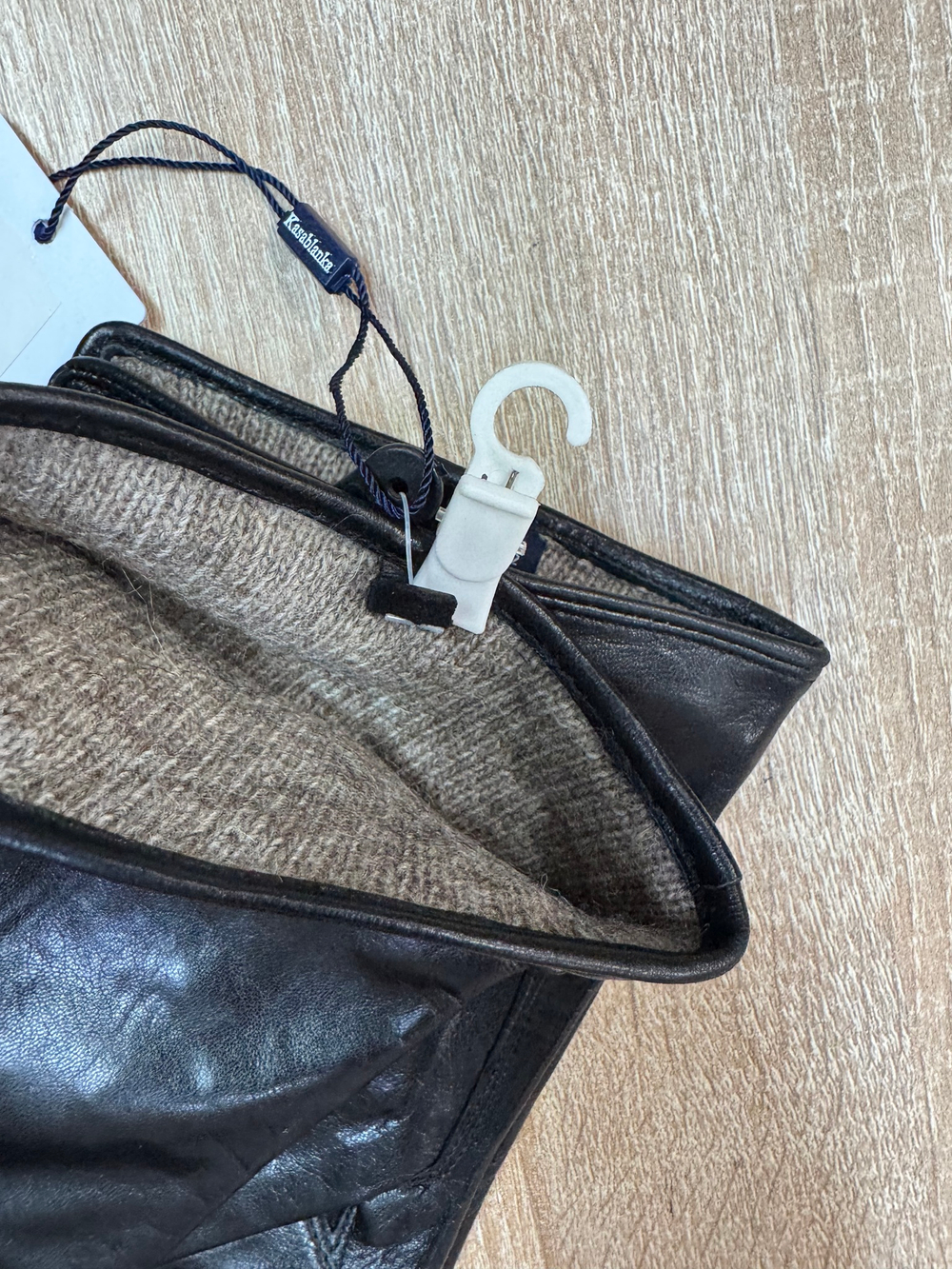 Перчатки.Мужские.Кожаные.Люкс качества. Подклад: трикотаж-шерсть. 5 шт в упаковке.