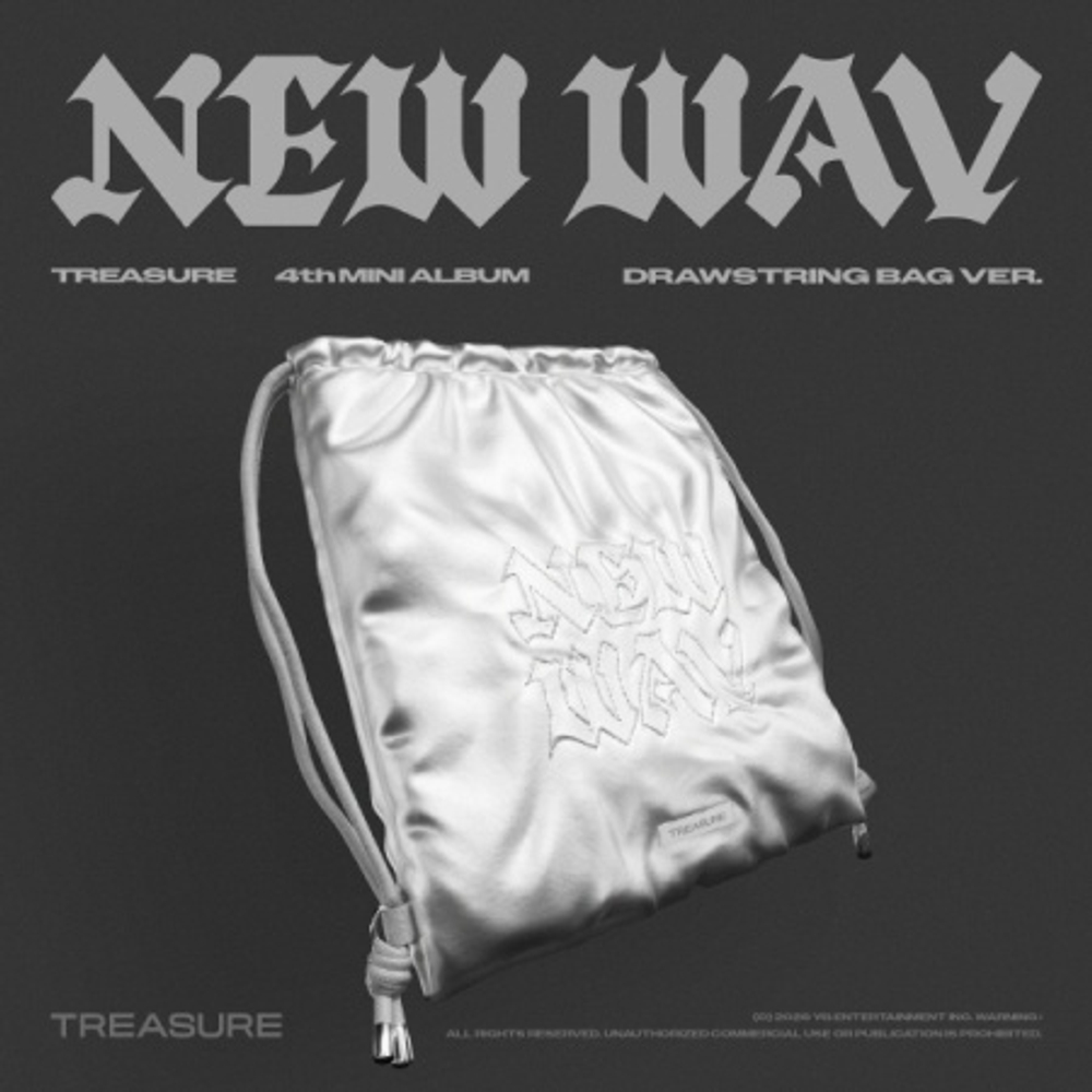 Альбом TREASURE - NEW WAV 4th Mini Album DRAWSTRING BAG Version (LIMITED)