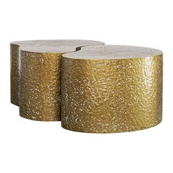 Набор из 2-х столиков Grannis, золотистые