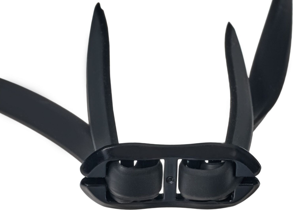 Очки для плавания, серия "Спорт", черные, цвет линзы - серый