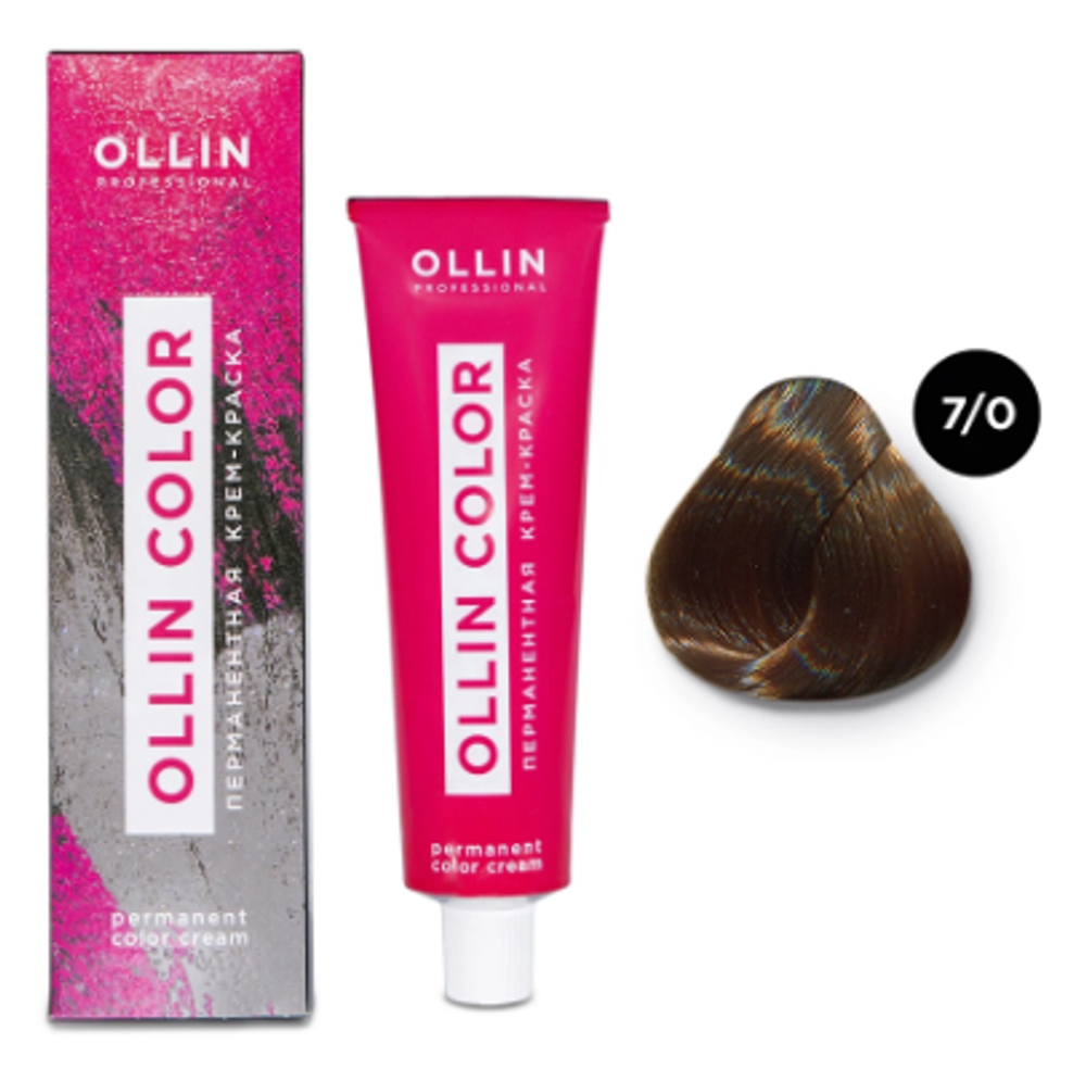 OLLIN COLOR 7/0 русый 60мл Перманентная крем-краска для волос