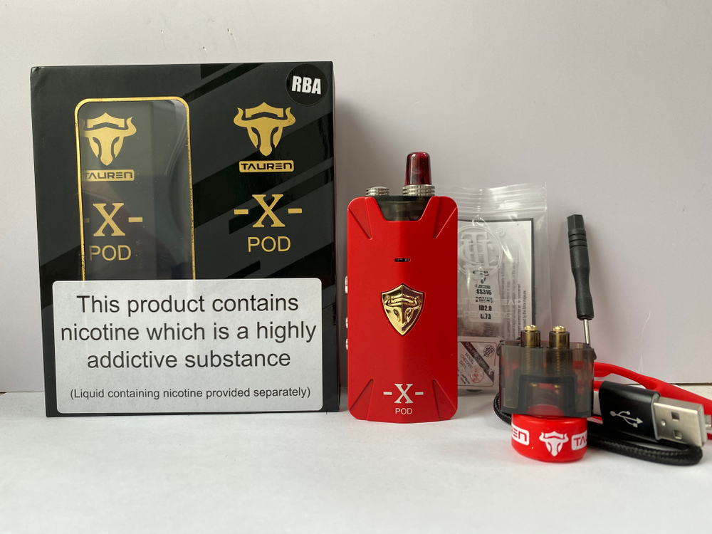 Набор Tauren X Pod Kit by THC 1000mAh 2мл RBA версия