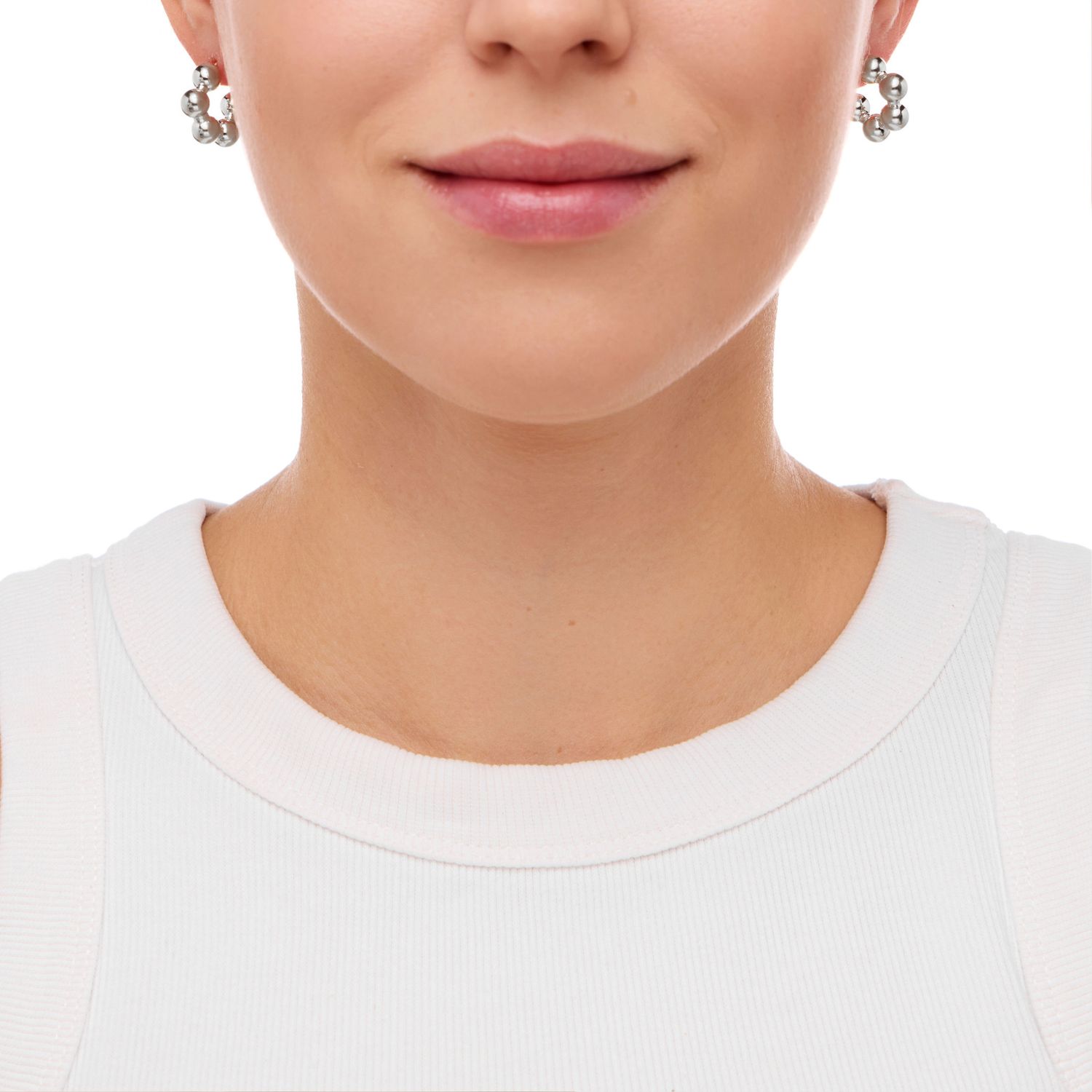 Серьги Ball Chain Earrings – Silver