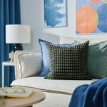 Чехол на подушку IKEA SVARTPOPPEL (СВАРТПОППЕЛ), Серо-зеленый, 50x50 см