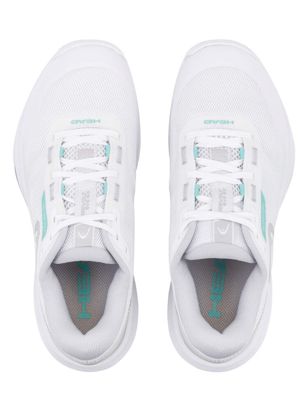 Женские теннисные кроссовки Head Revolt Evo 5.0 - white/light grey