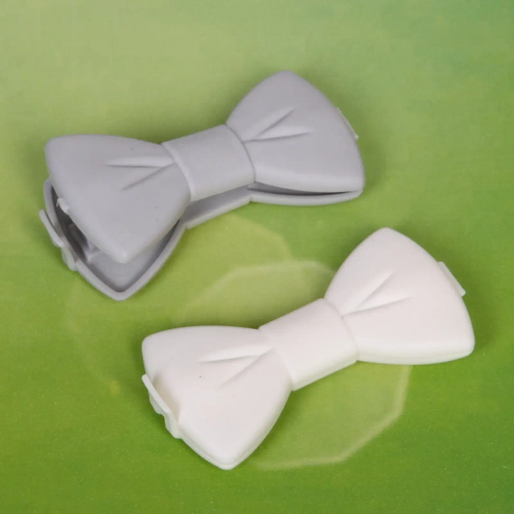 Зажим для пакета 7,5см «Бантики» 2шт