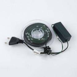 ULD-S1000-100-DGA WARM WHITE IP20 DEW BAND Гирлянда светодиодная Полоса. 10м. 100 светодиодов. Теплый белый свет. Провод зеленый. ТМ Uniel