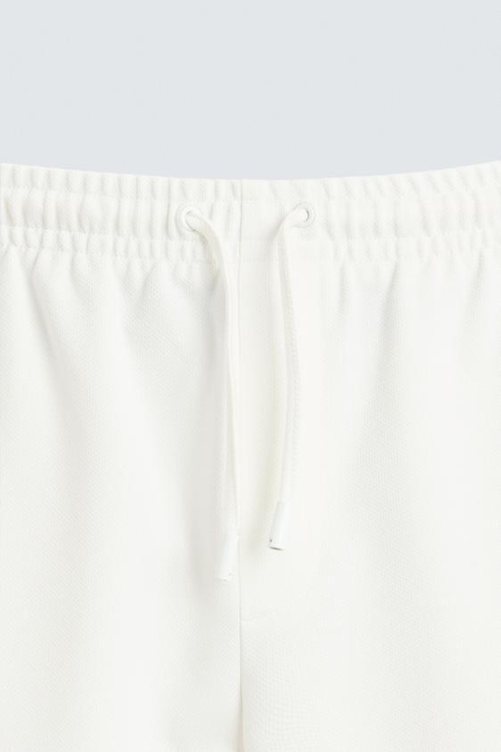 ZARA БРЮКИ EASY CARE С ПОЯСОМ НА ШНУРКЕ, ЖЕЛТОВАТО-БЕЛЫЙ