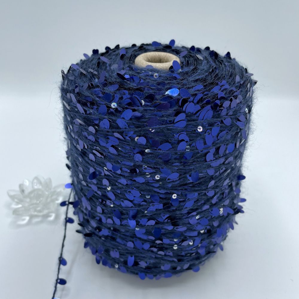 Пайетки FILATI ITALIANA 51% каплевидные пайетки 15% альпака 8% хлопок 26% полиаимд